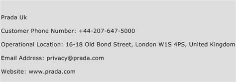 uk prada|Prada UK customer service.